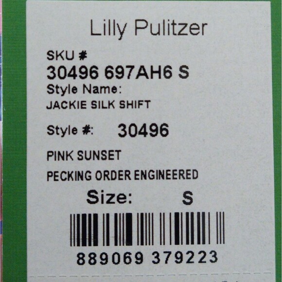 NWT Lilly Pulitzer Jackie Silk Shift Pecking Order Print Sleeveless Dress - Picture 14 of 14